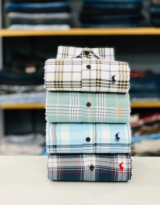 Shop CombrixMen™ Premium Checked Shirt Combo – soft cotton blend, micro-check design, full sleeves & smart fit. Perfect for office, casual & daily wear. Available in M–XXL.