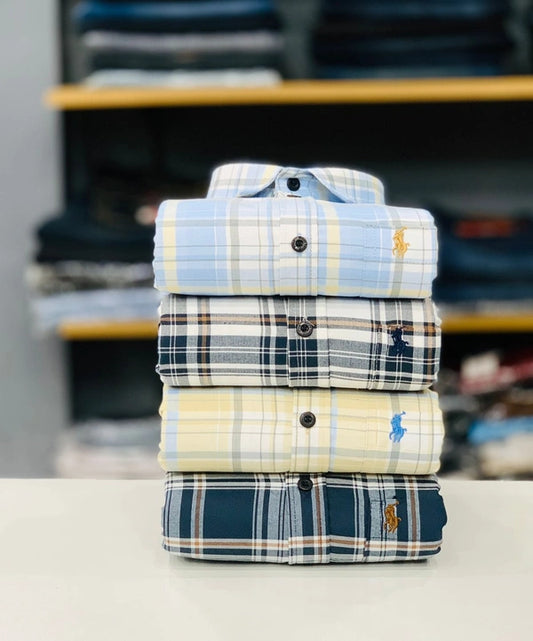 Premium Checked Casual Shirts Combo (Pack of 4) | CombrixMen™ Smart Fit Collection